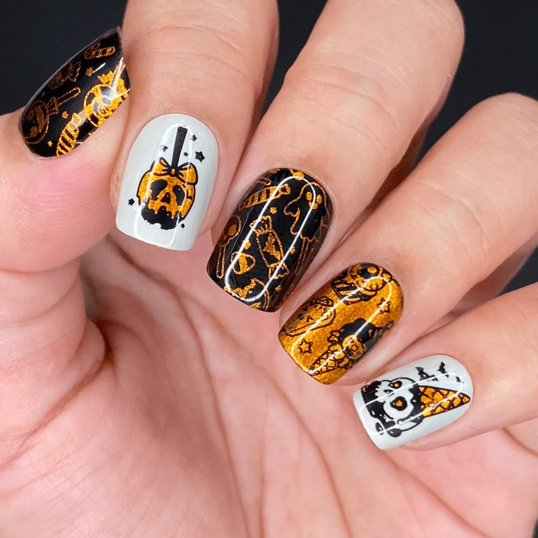 Magical Halloween (M408-M412) - Set of 5 Nail Stamping Plates