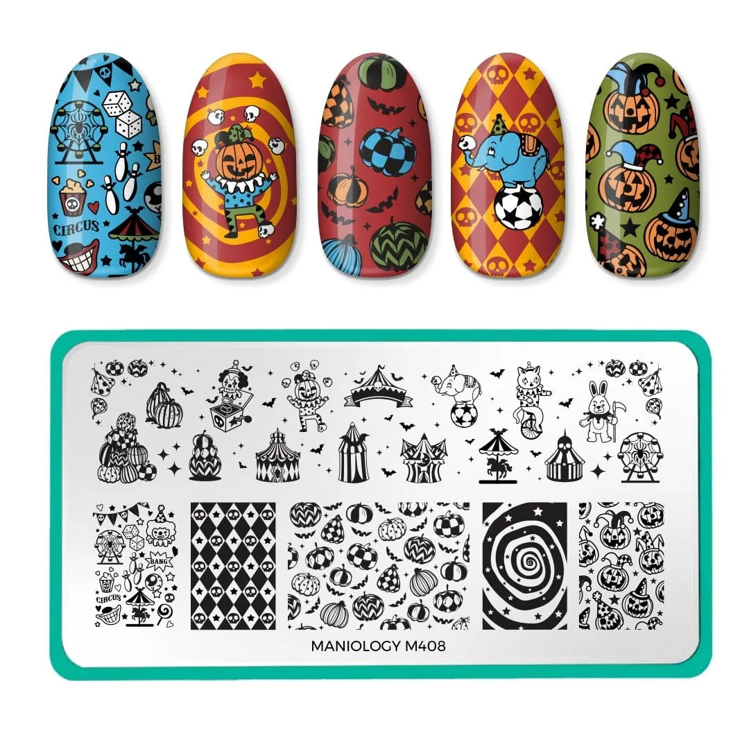 Magical Halloween (M408-M412) - Set of 5 Nail Stamping Plates
