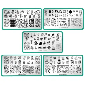 Magical Halloween (M408-M412) - Set of 5 Nail Stamping Plates