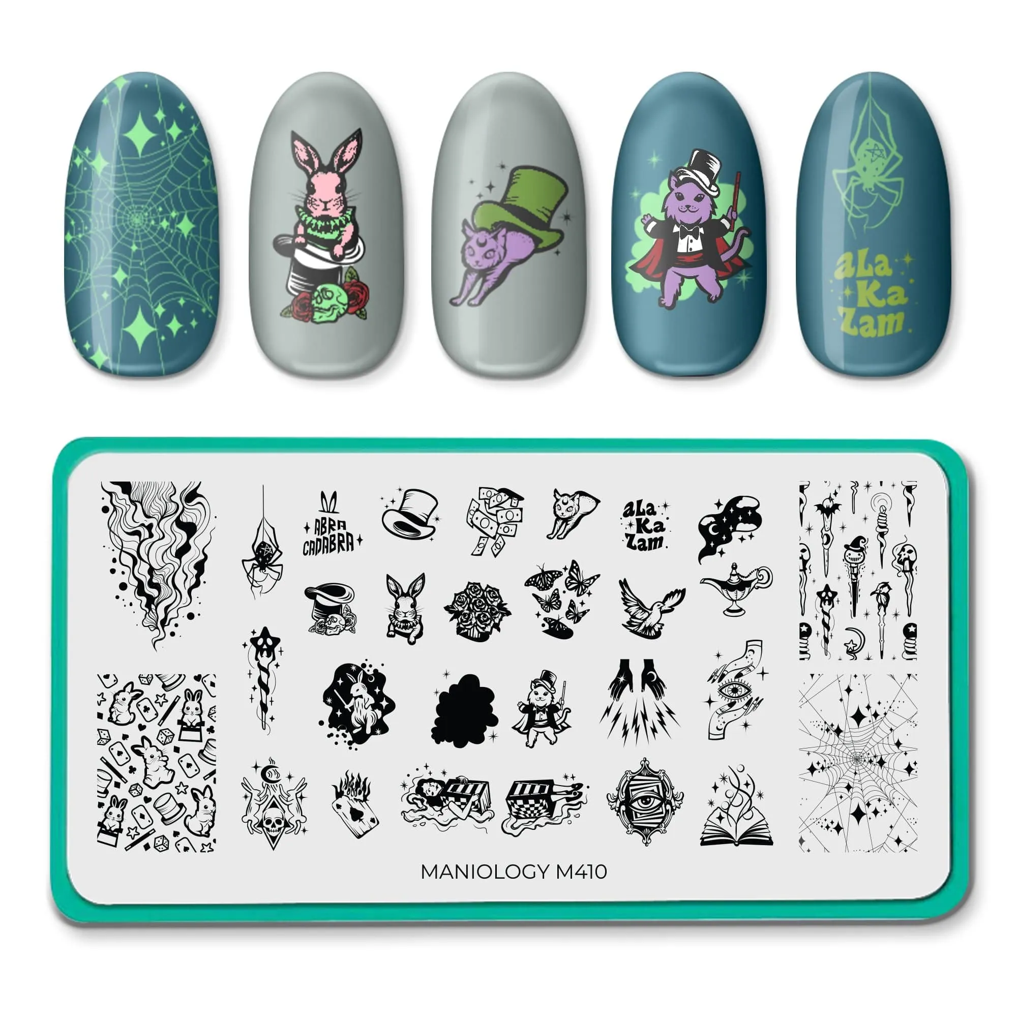 Magical Halloween (M408-M412) - Set of 5 Nail Stamping Plates
