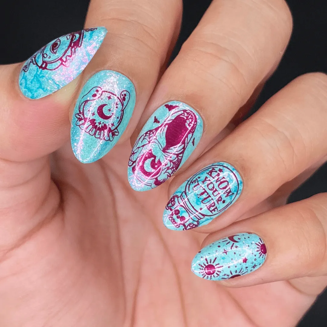 Magical Halloween (M408-M412) - Set of 5 Nail Stamping Plates