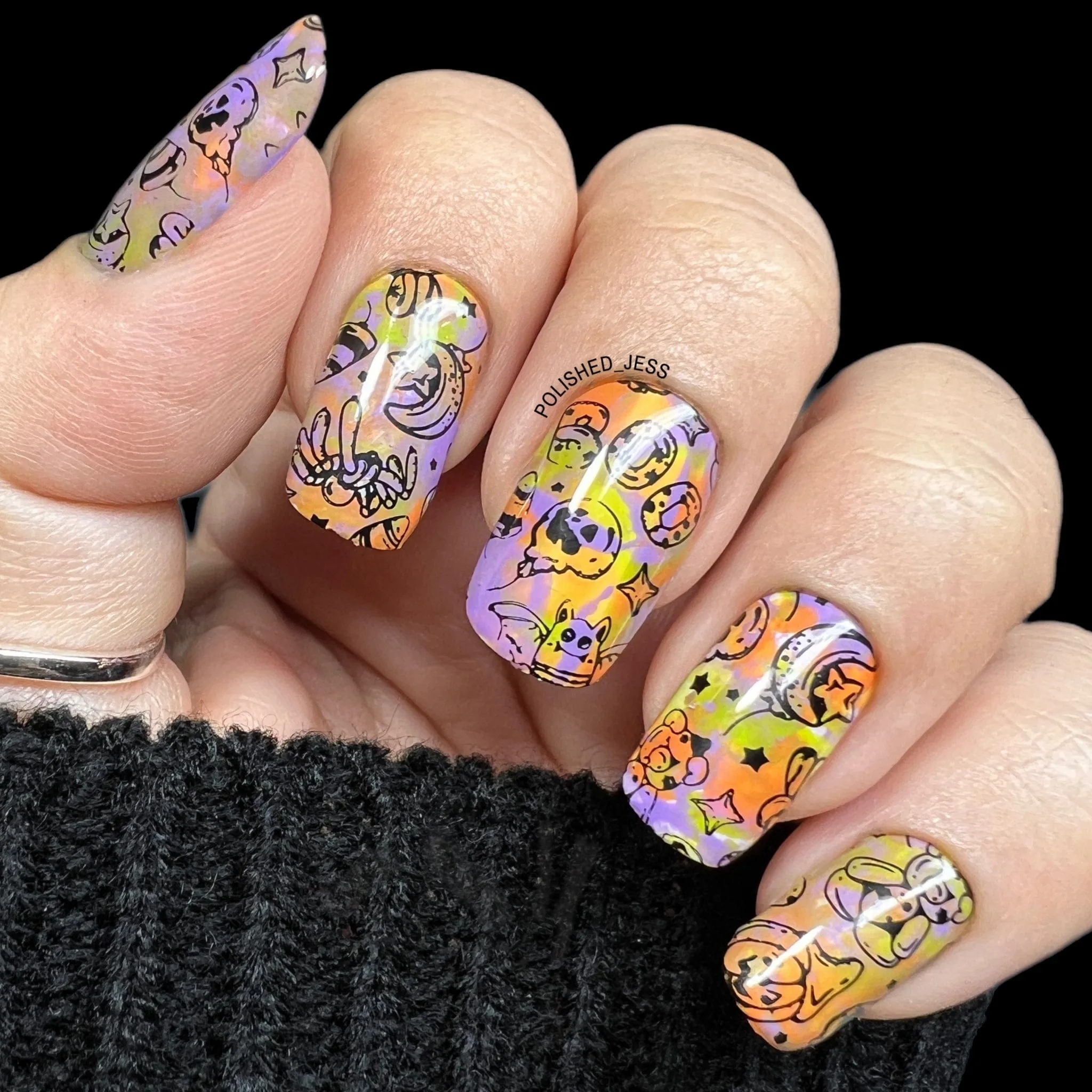 Magical Halloween (M408-M412) - Set of 5 Nail Stamping Plates