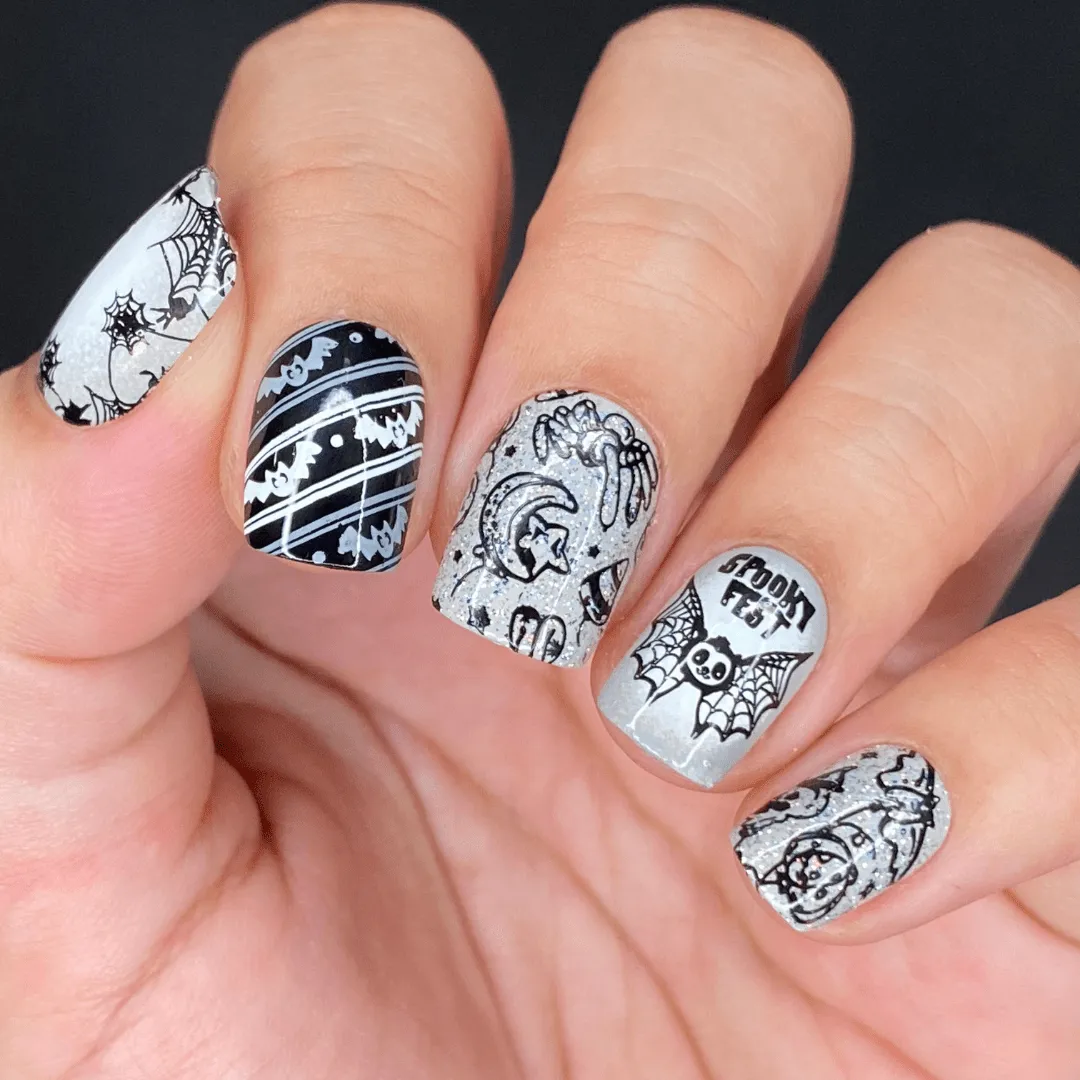 Magical Halloween (M408-M412) - Set of 5 Nail Stamping Plates