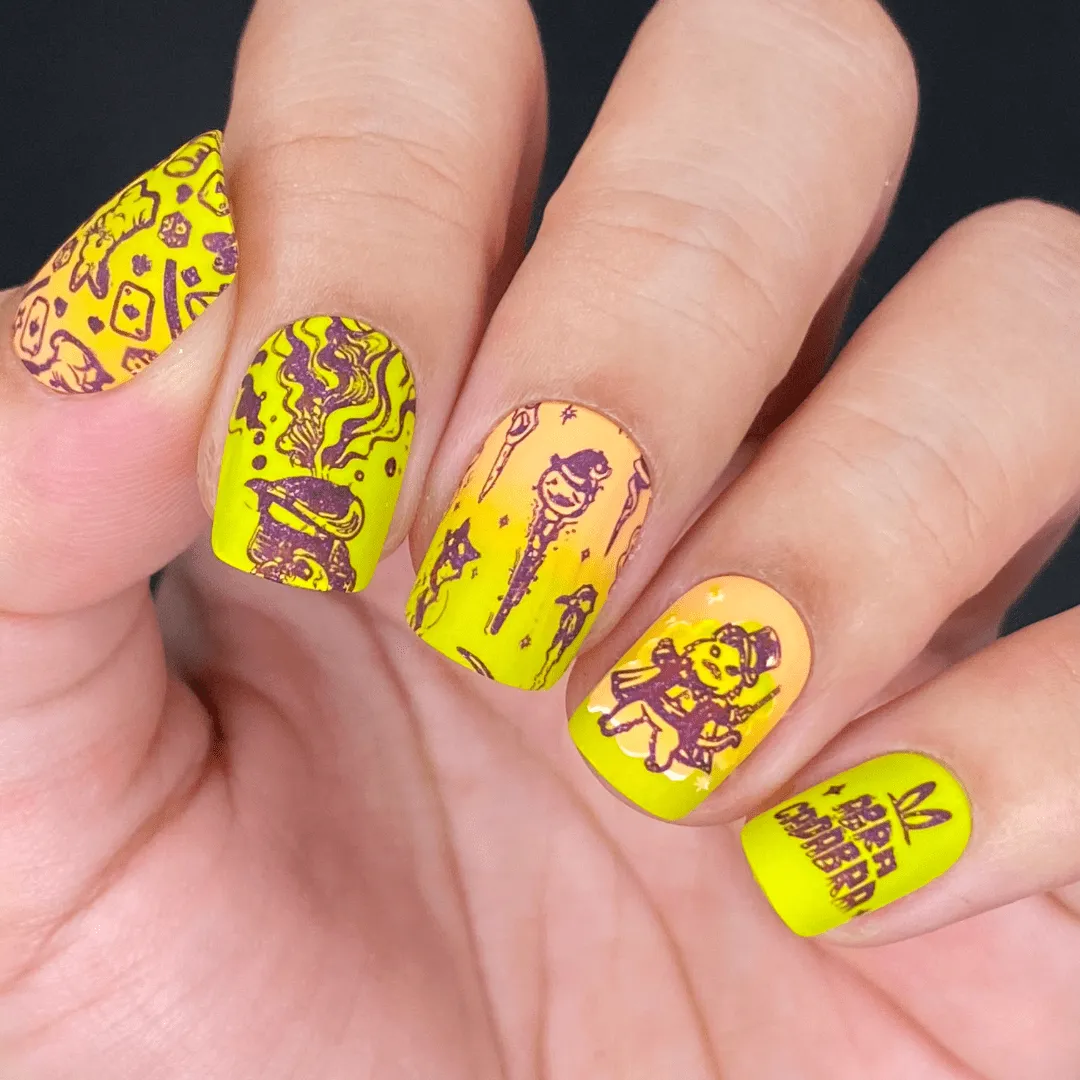 Magical Halloween (M408-M412) - Set of 5 Nail Stamping Plates