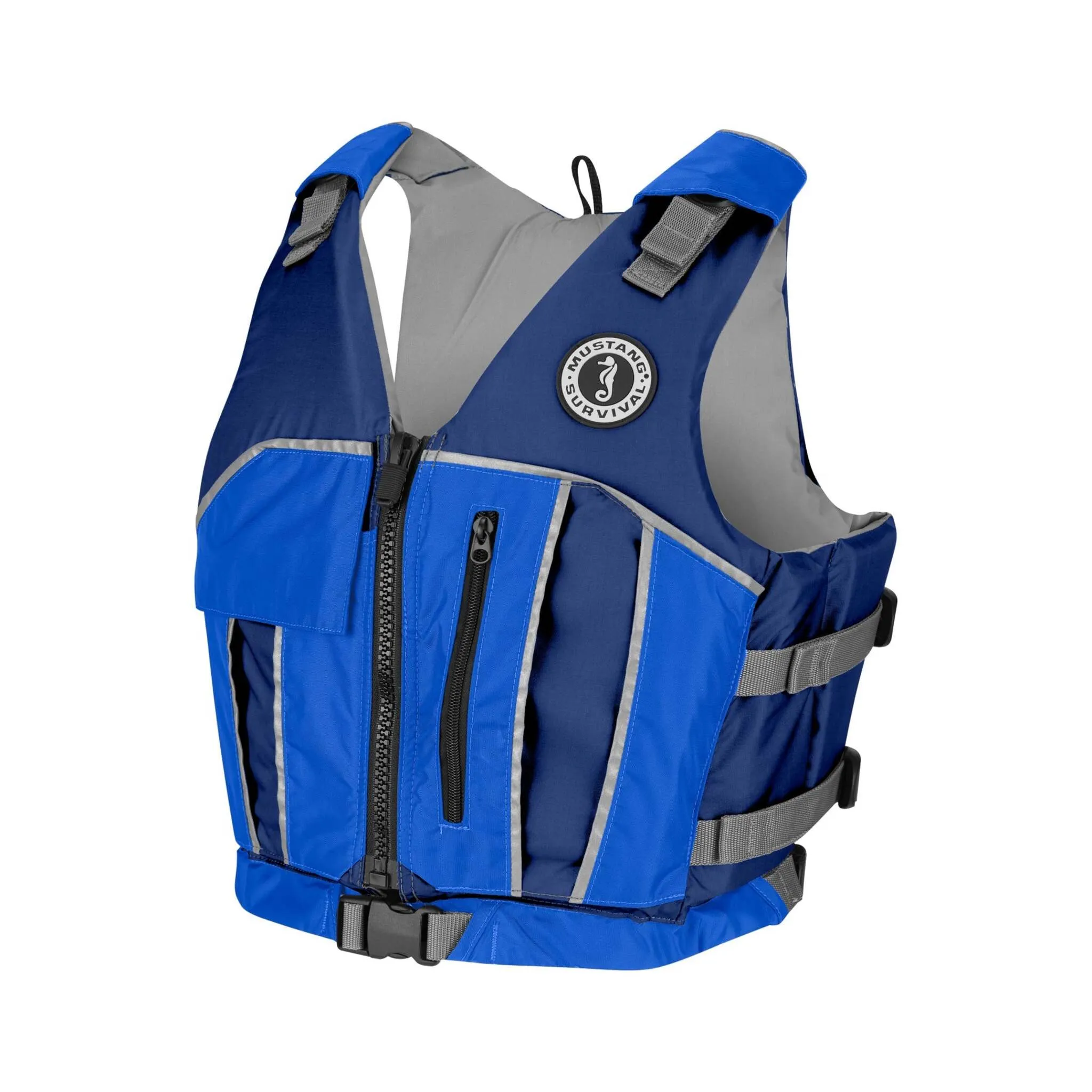 Mustang Survival Reflex Foam Vest - Adjustable Fit, Durable 200D Nylon, Ample Storage, Reflective Trim, Eco-Friendly Foam | Sizes: XS-XXL