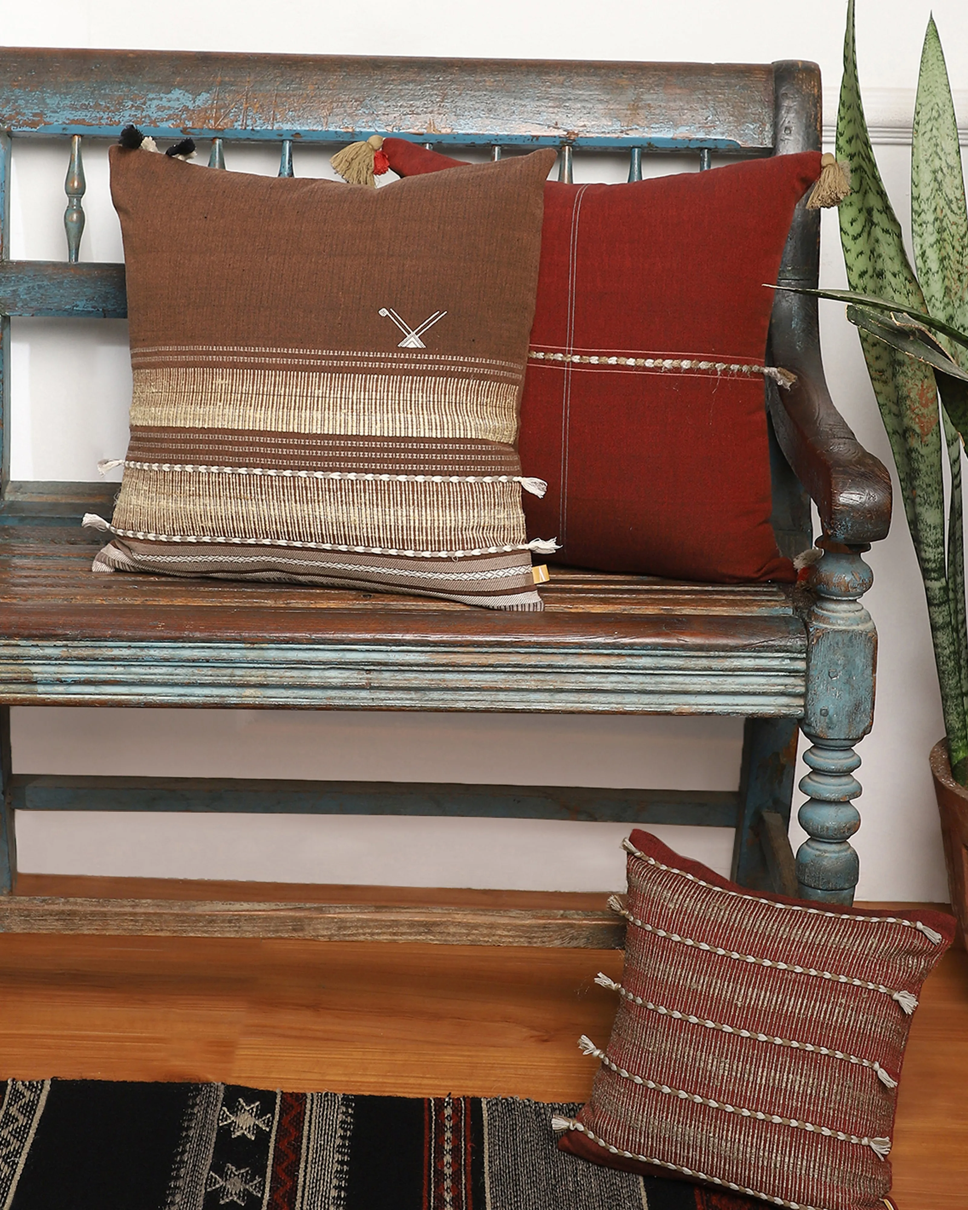 Navya Extra Weft Cotton Cushion Cover