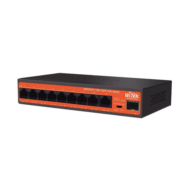 Network Switch, PoE, 8 1 Port, 65W