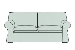 Newport | 3 Seater Extra Loose Cover | Capri Duck Egg
