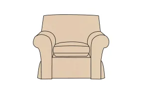 Newport | Armchair Extra Loose Cover | Capri Natural