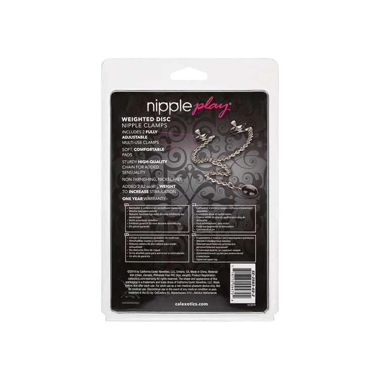 Nipple Play Weighted Disc Nipple Clamps