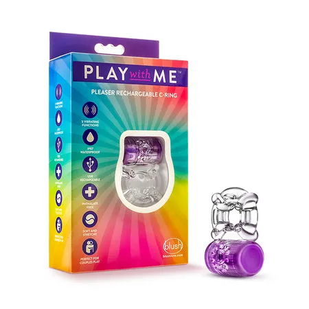 NO ETA Blush Play with Me Pleaser Rechargeable C Ring - Purple
