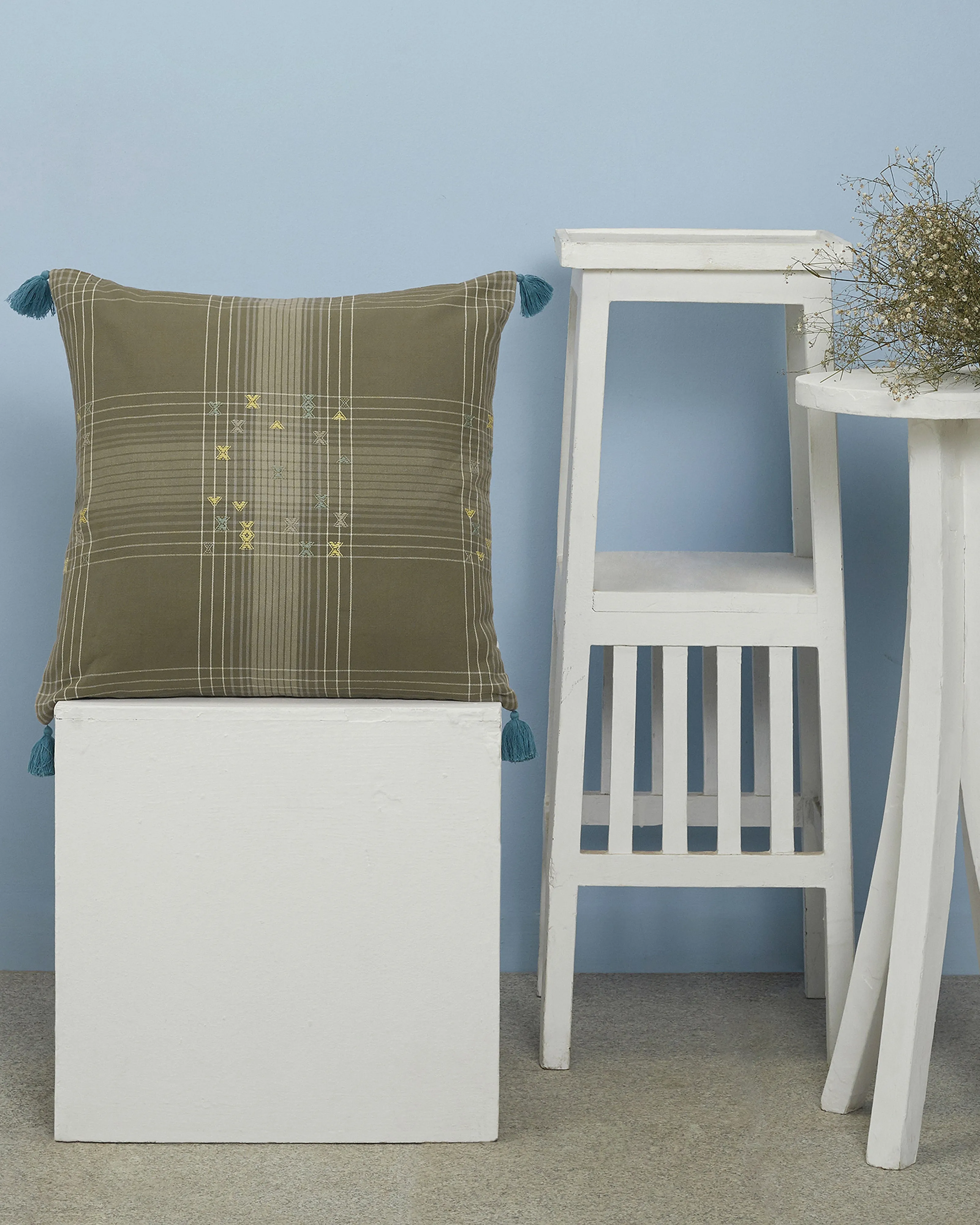 Ombed Extra Weft Cotton Cushion Cover