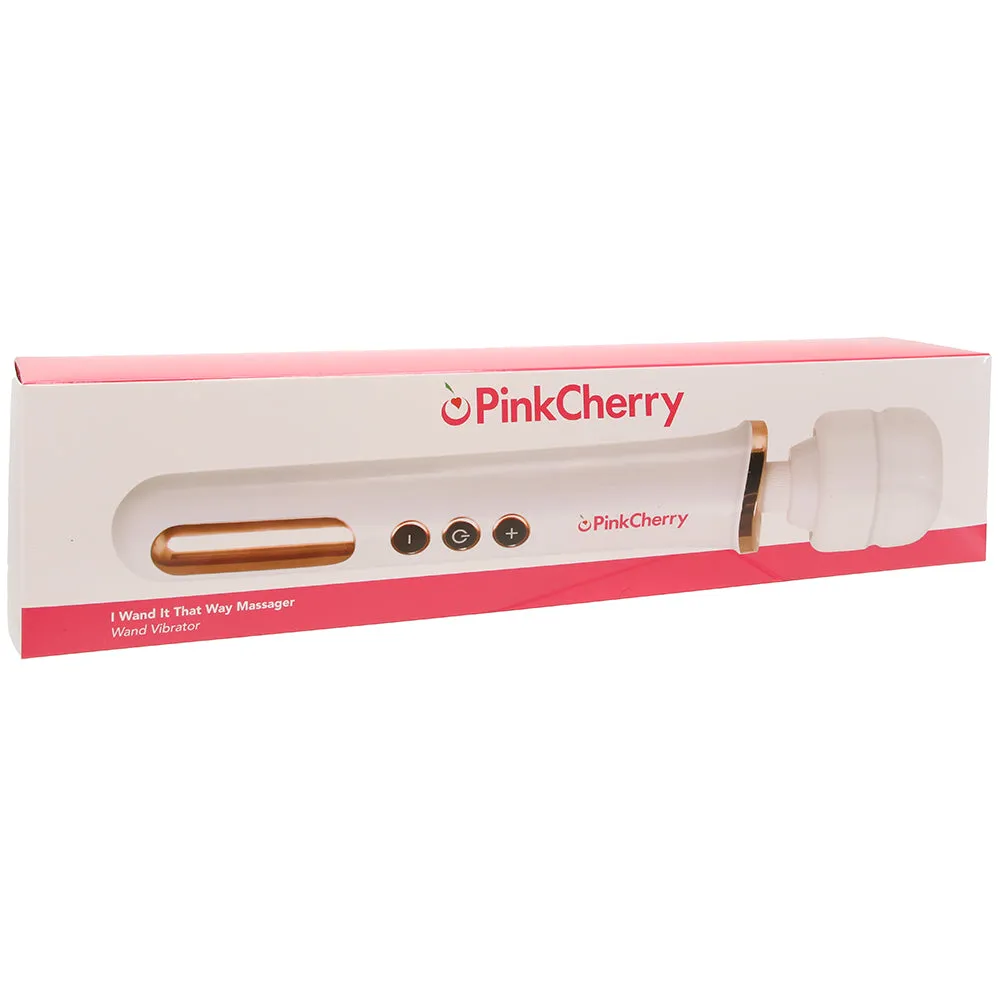 PinkCherry I Wand It That Way Massage Wand