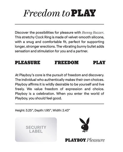Playboy Pleasure Bunny Buzzer Cock Ring