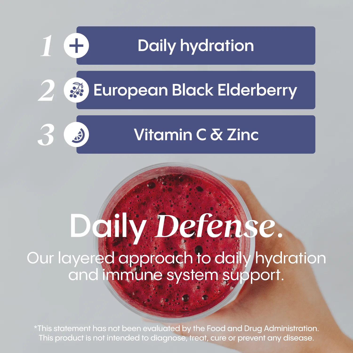 Plus Immune System Boost with Elderberry - Lightly Sparkling (8 oz)
