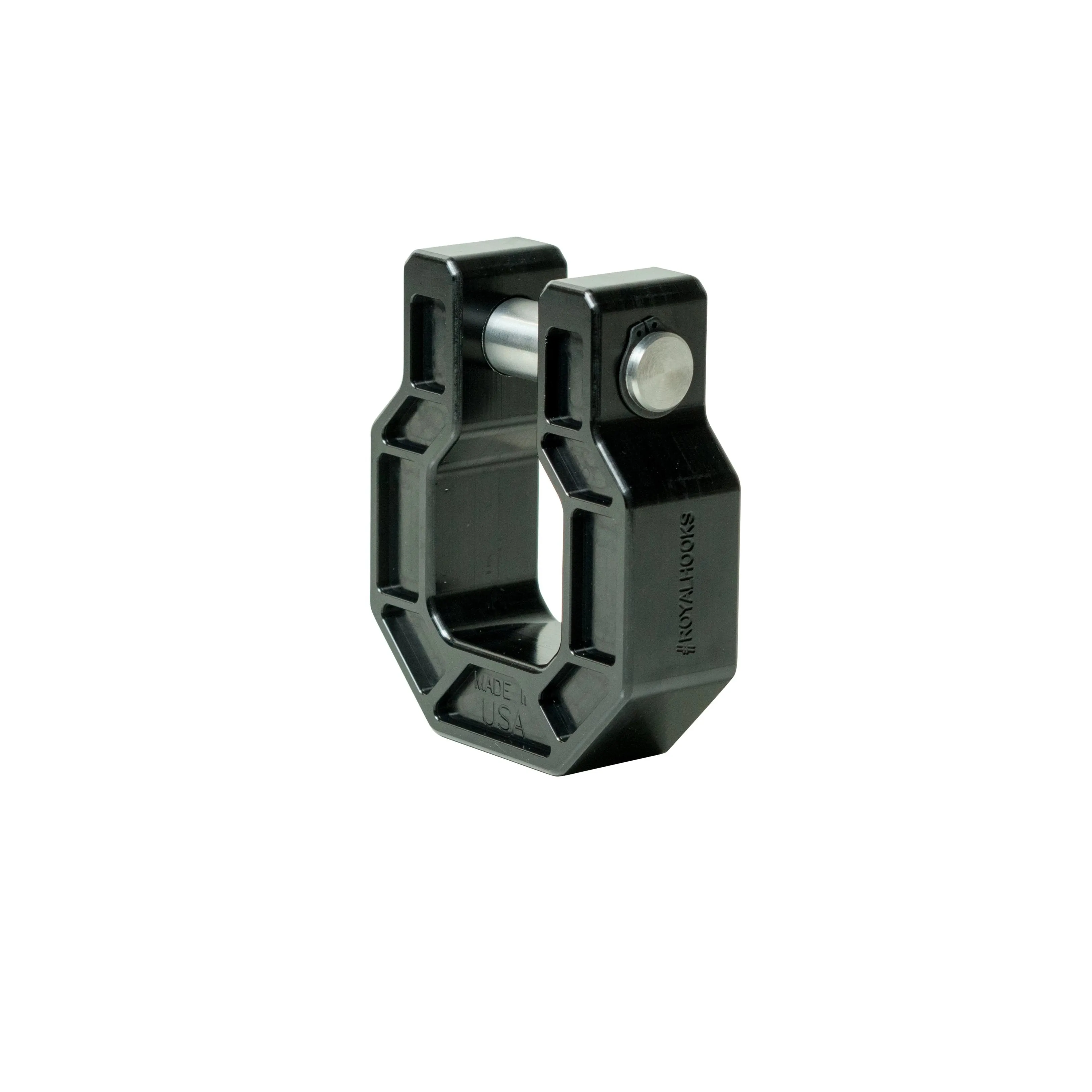 Royal Show Shackle - D Ring Hook - BILLET (Royal Hooks) BLACK