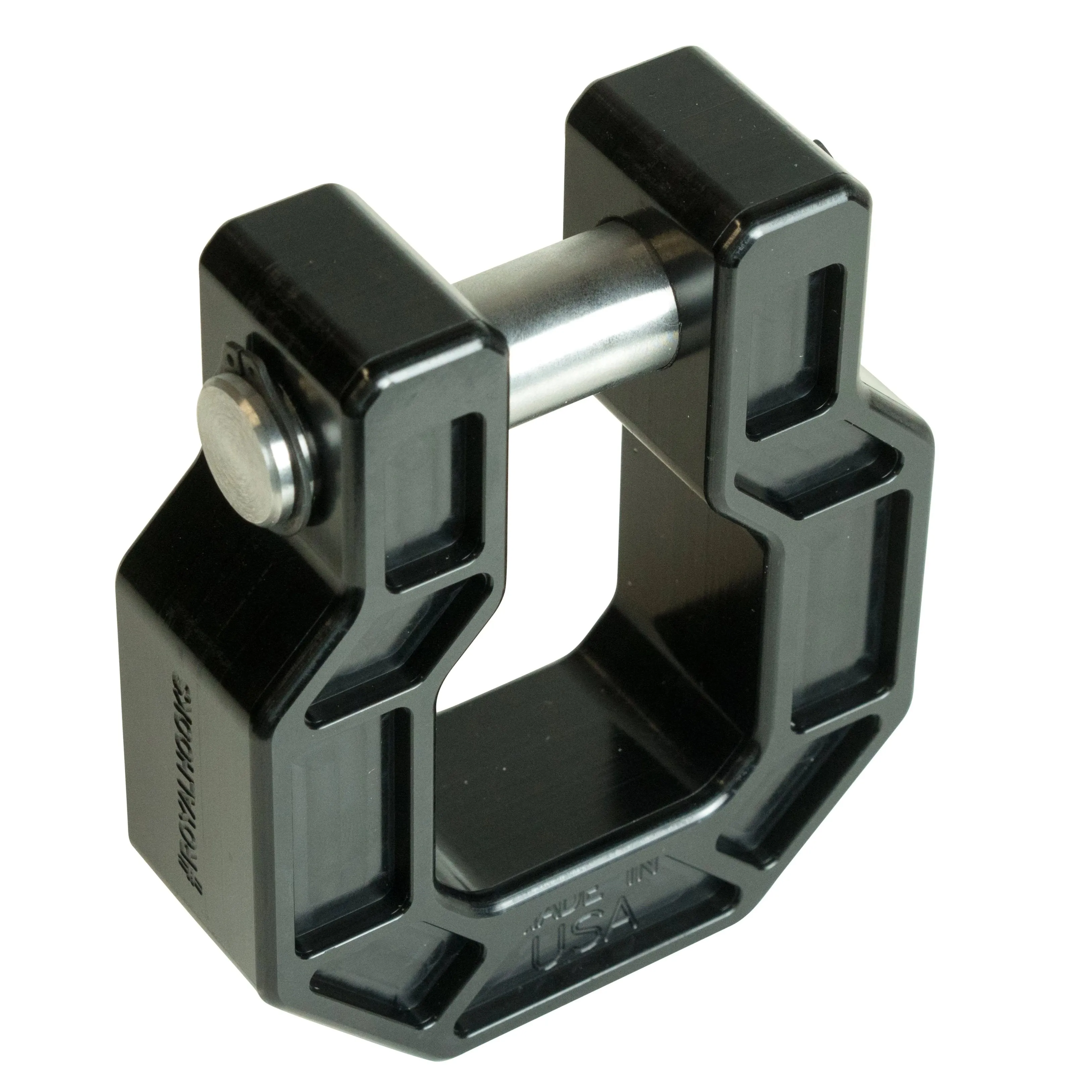 Royal Show Shackle - D Ring Hook - BILLET (Royal Hooks) BLACK