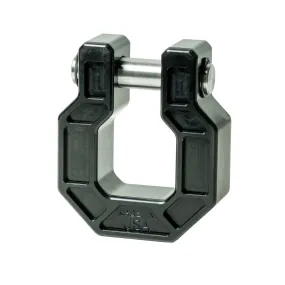 Royal Show Shackle - PAIR - D Ring Hook - BILLET (Royal Hooks) BLACK