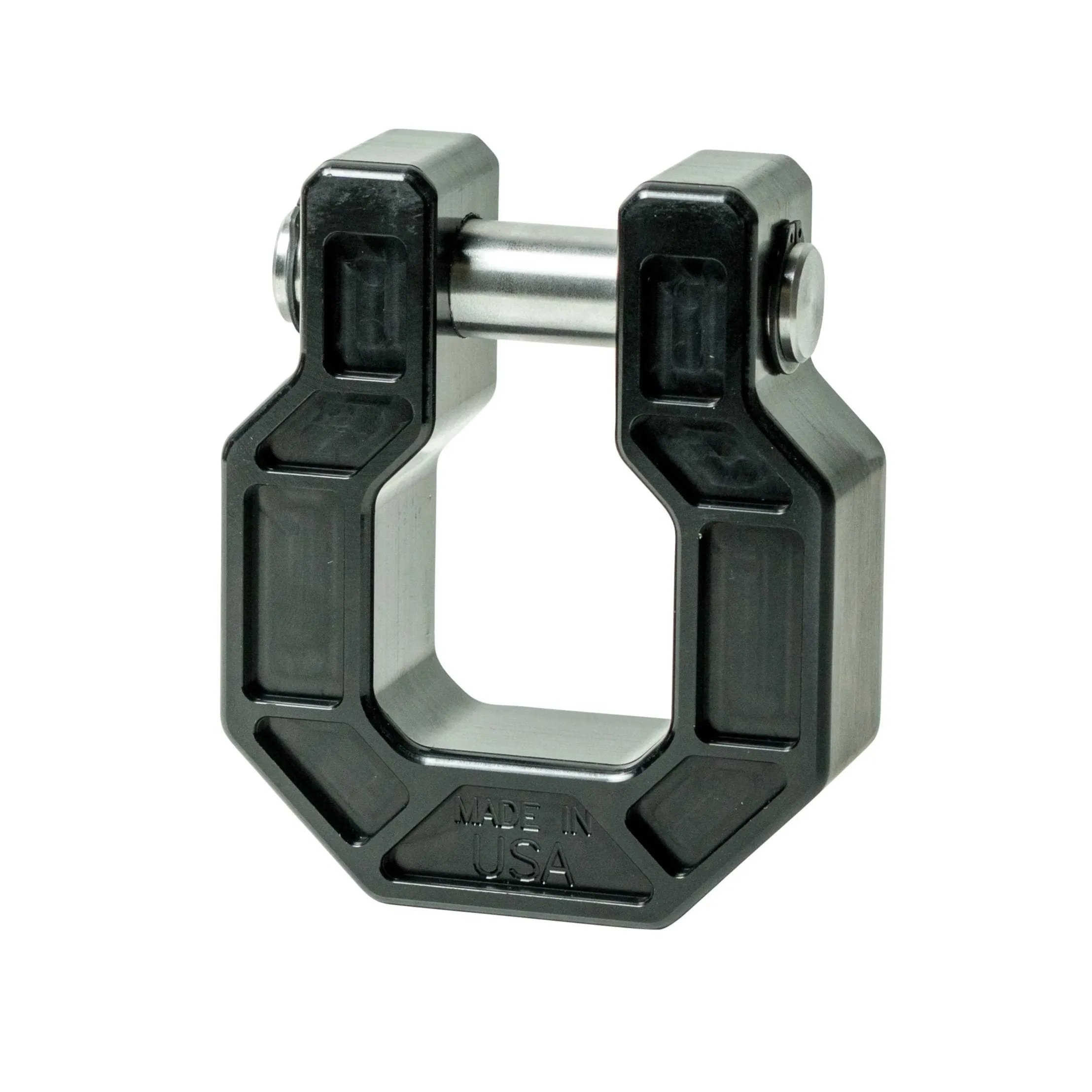 Royal Show Shackle - PAIR - D Ring Hook - BILLET (Royal Hooks) BLACK