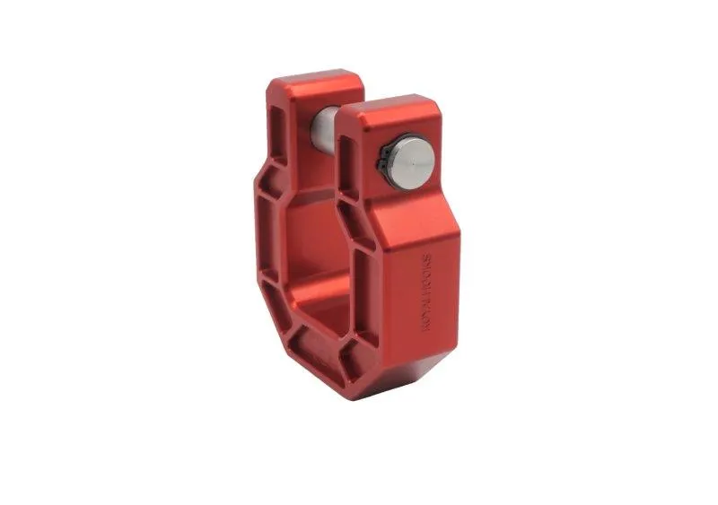 Royal Show Shackle - PAIR - D Ring Hook - BILLET (Royal Hooks) RED