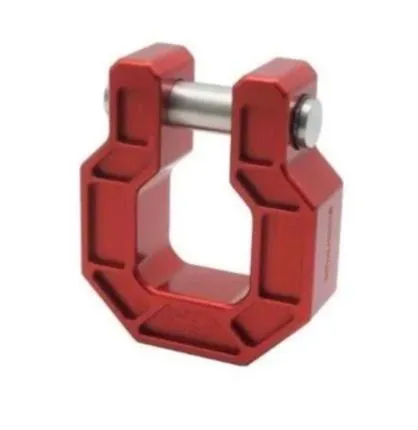 Royal Show Shackle - PAIR - D Ring Hook - BILLET (Royal Hooks) RED