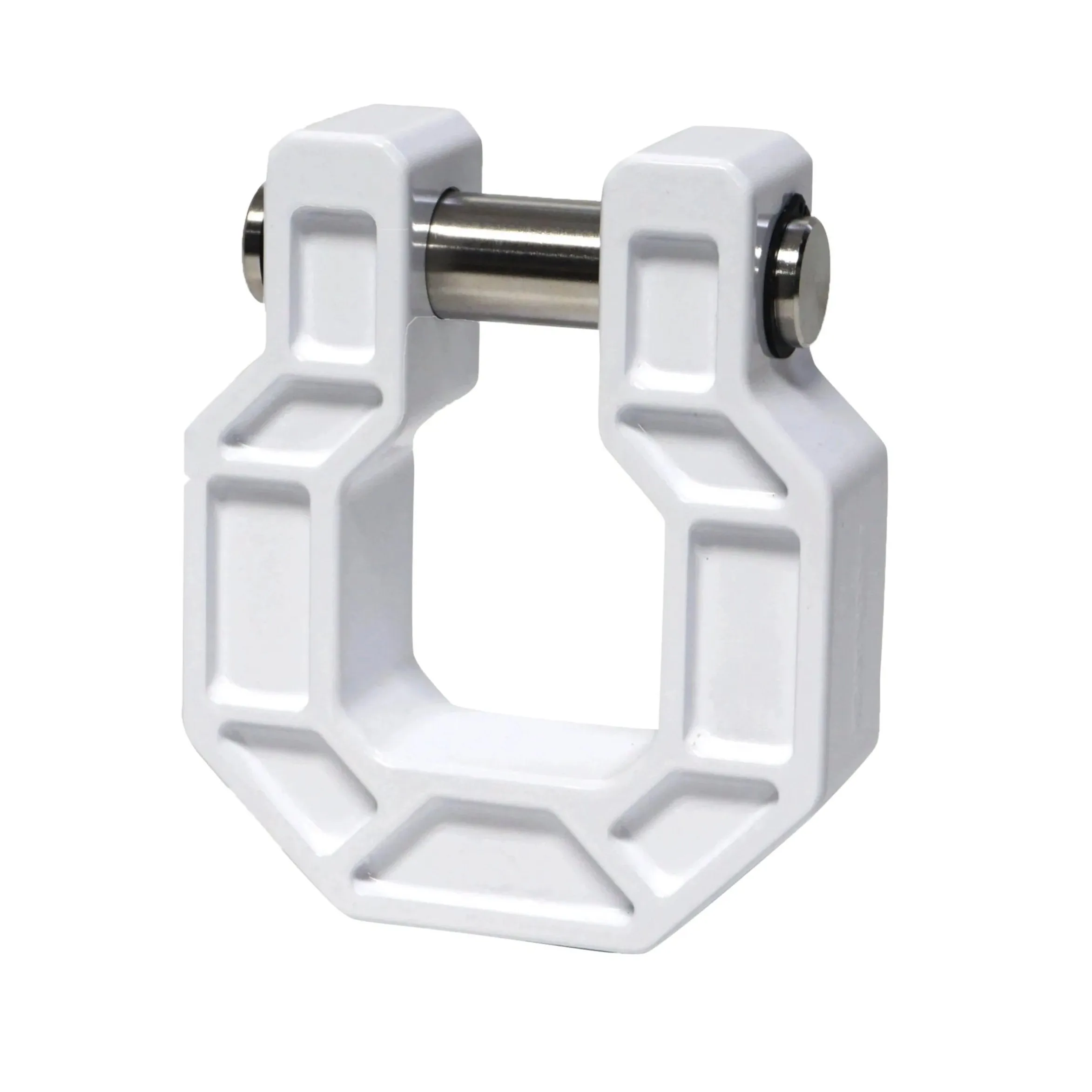 Royal Show Shackle - PAIR - D Ring Hook - BILLET (Royal Hooks) WHITE