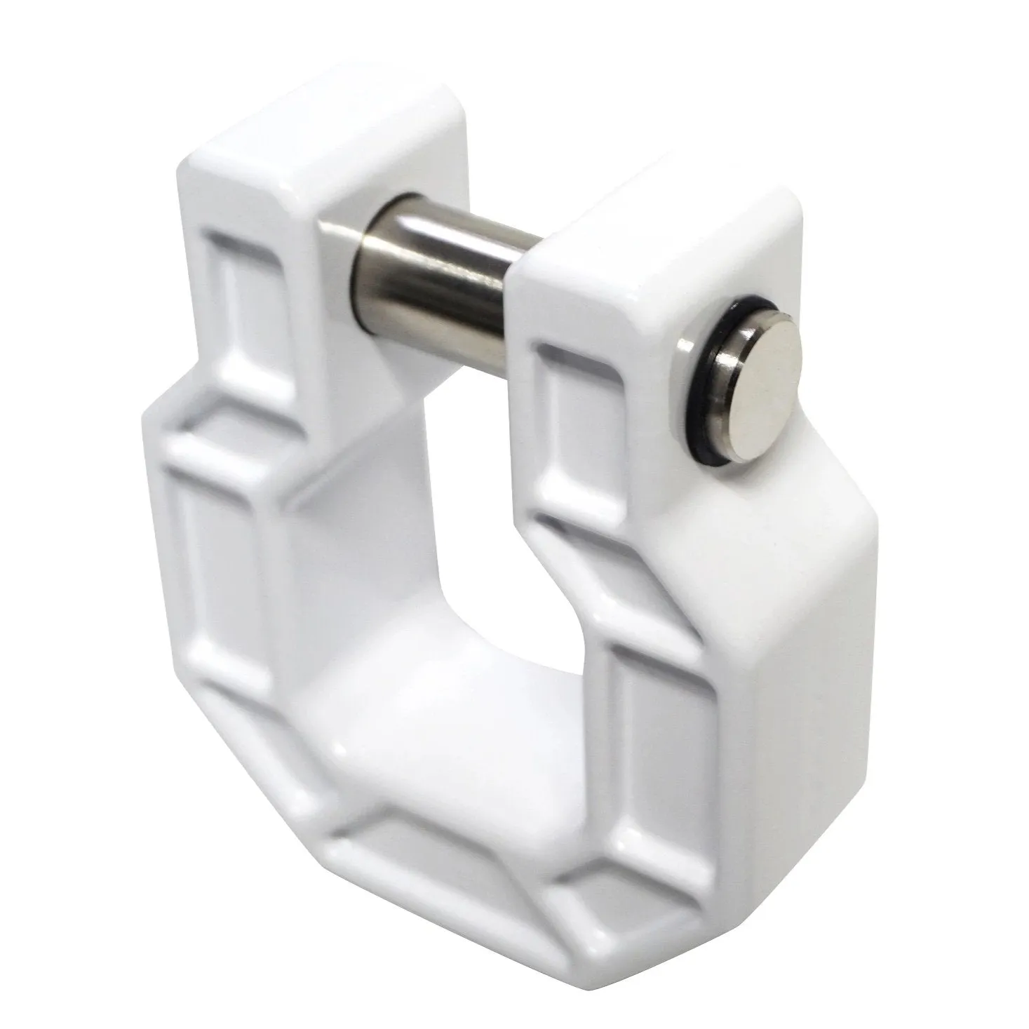 Royal Show Shackle - PAIR - D Ring Hook - BILLET (Royal Hooks) WHITE