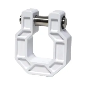 Royal Show Shackle - PAIR - D Ring Hook - BILLET (Royal Hooks) WHITE