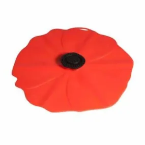 Silicone Lid Extra Small Red Poppy