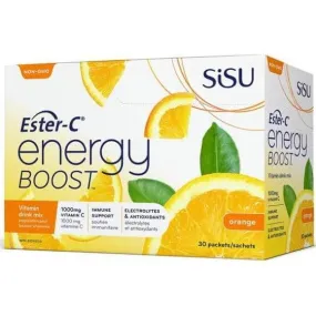 SISU Ester-C Energy Boost Orange  30 Packets