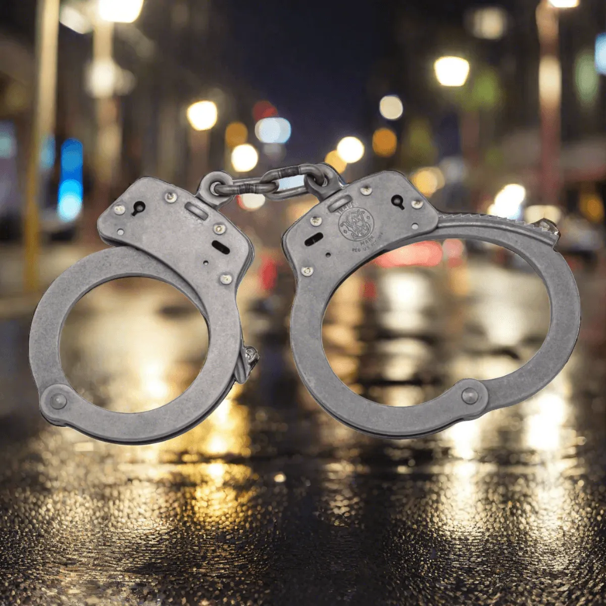 Smith & Wesson Model 103 Chain-Linked Stainless Steel Handcuffs