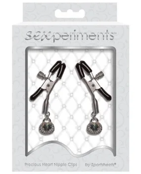 Sportsheets Sexperiments Precious Heart Nipple Clamps
