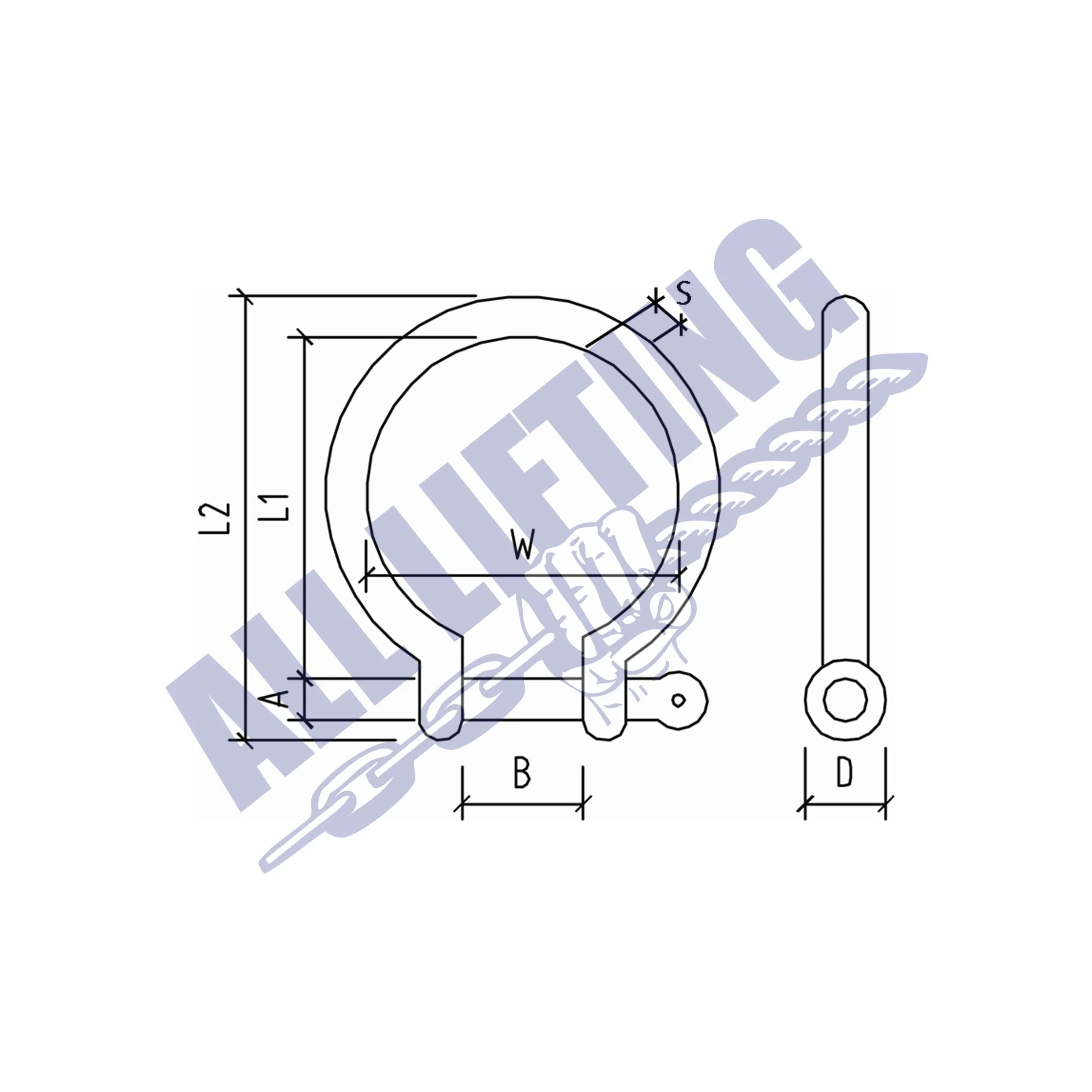 Stainless Steel Bow Shackle