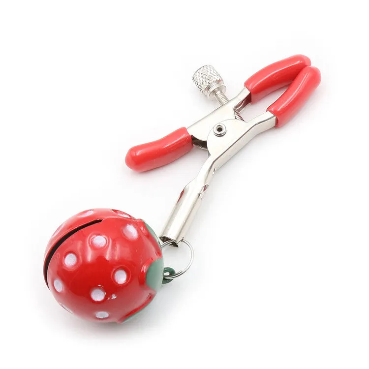 Strawberry Bell Nipple Clamps