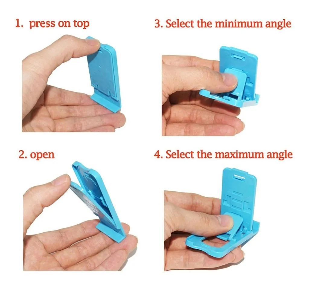 Universal Portable Foldable Holder Stand For Mobile ( 10 Pcs ) - H00775