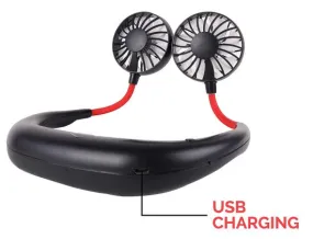 USB Rechargeable Mini Neckband Fans - G00007