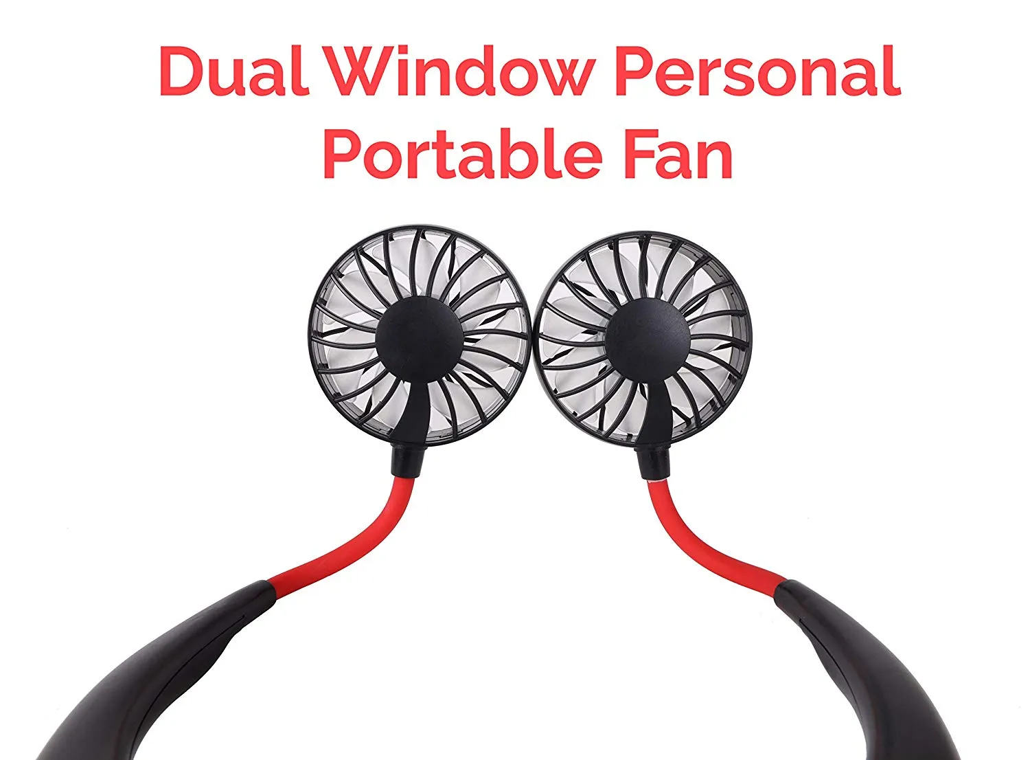 USB Rechargeable Mini Neckband Fans - G00007