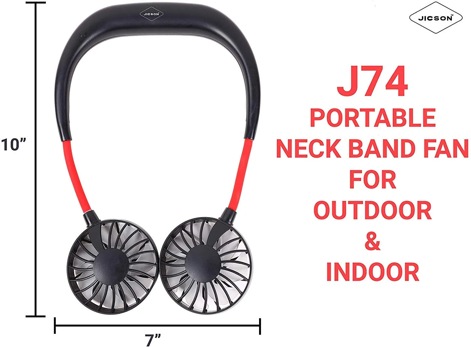 USB Rechargeable Mini Neckband Fans - G00007